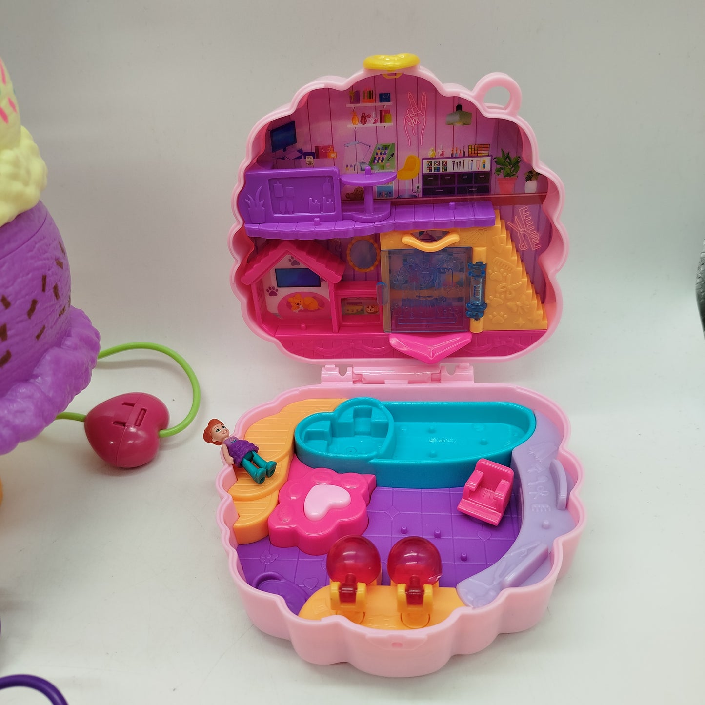 Polly Pocket Bundle 6 Miniwelten, gebraucht, ab 6 7 8 Jahre | ✅ geprüft 