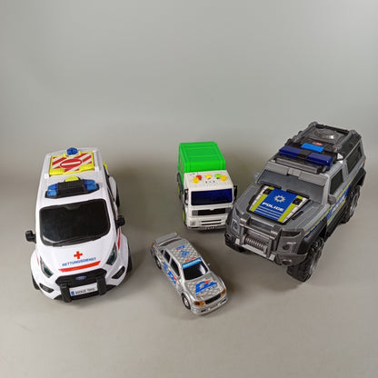 Dickie Toys Bundle Fahrzeuge 5x Einsatz & Rennwagen