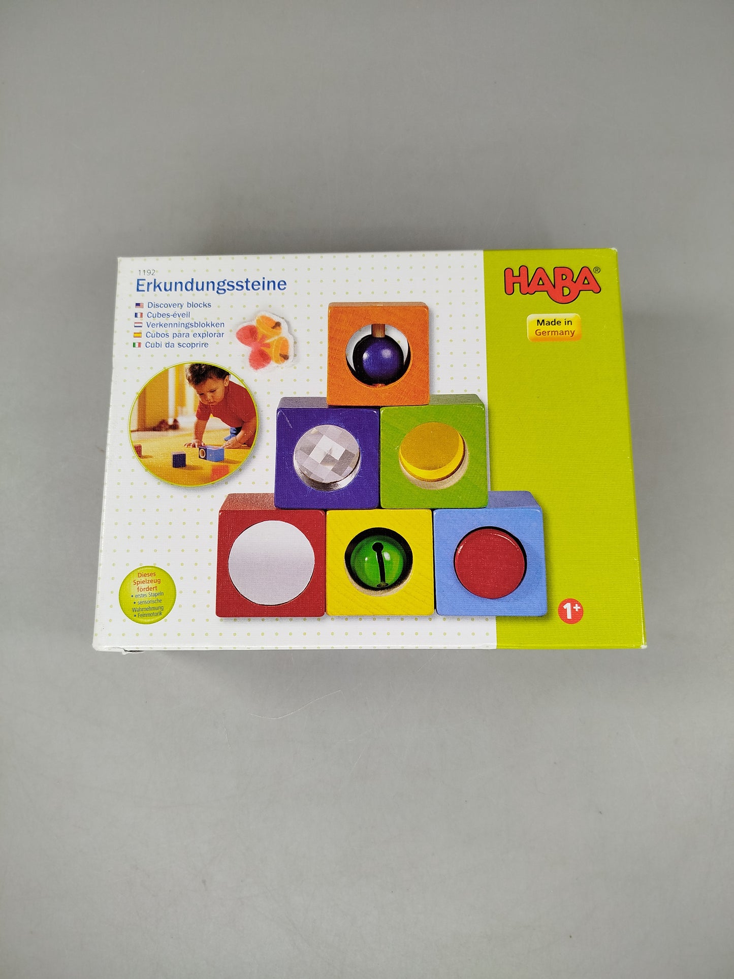 HABA Erkundungssteine Set von 6 Würfeln – Motorik & Sinnesförderung