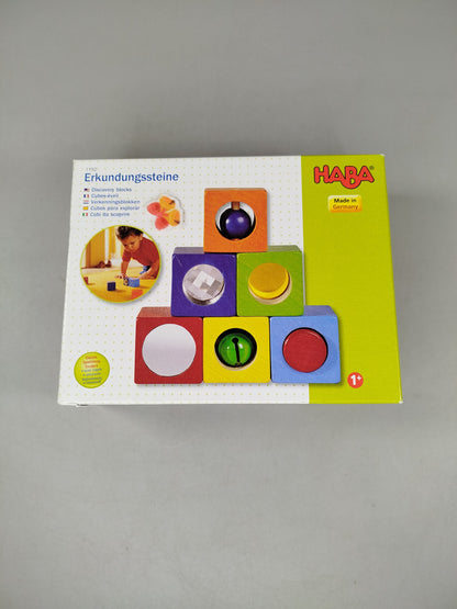 HABA Erkundungssteine Set von 6 Würfeln – Motorik & Sinnesförderung