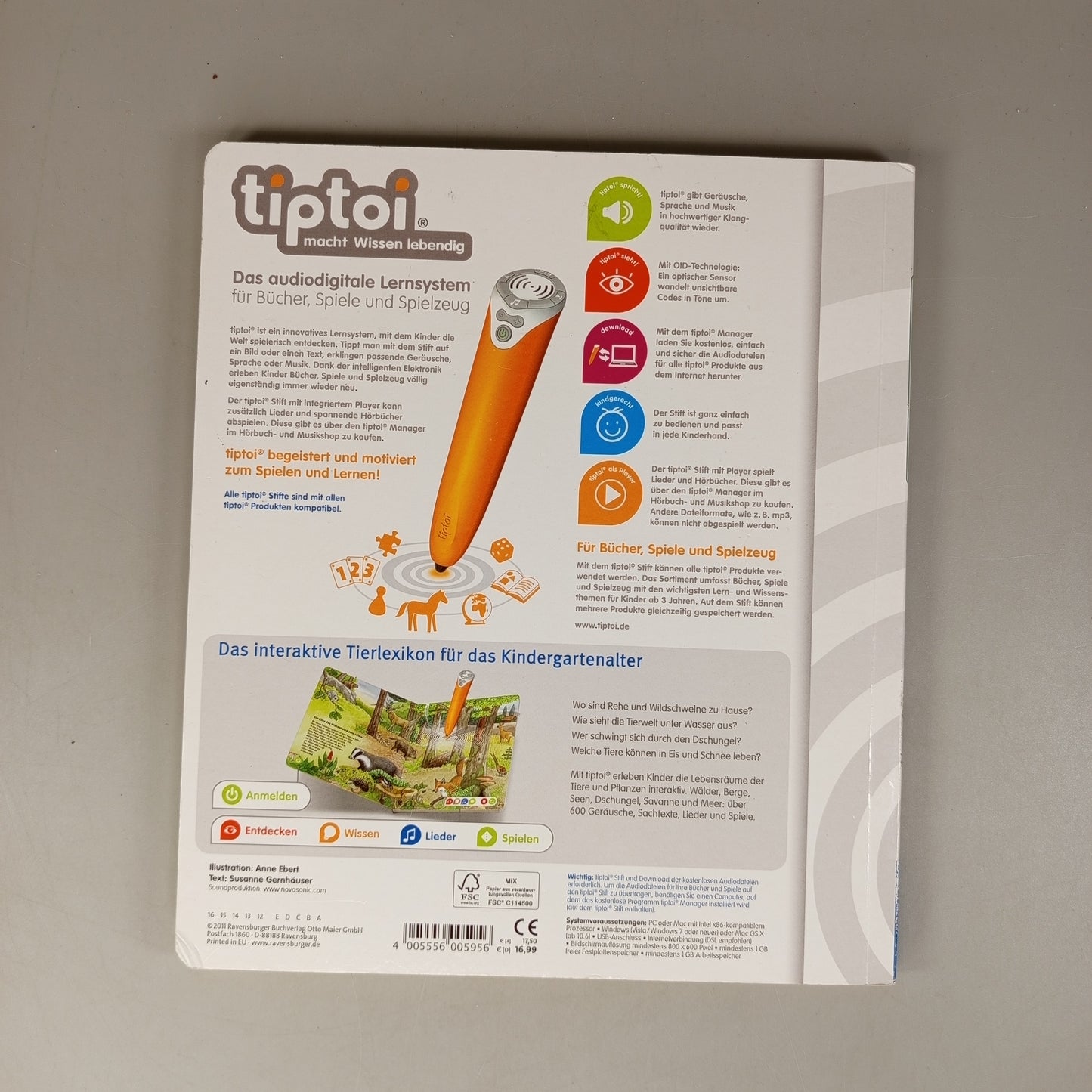 Ravensburger Tiptoi Lernbuch-Set – Tiere & Dinosaurier, Set von 2 Büchern