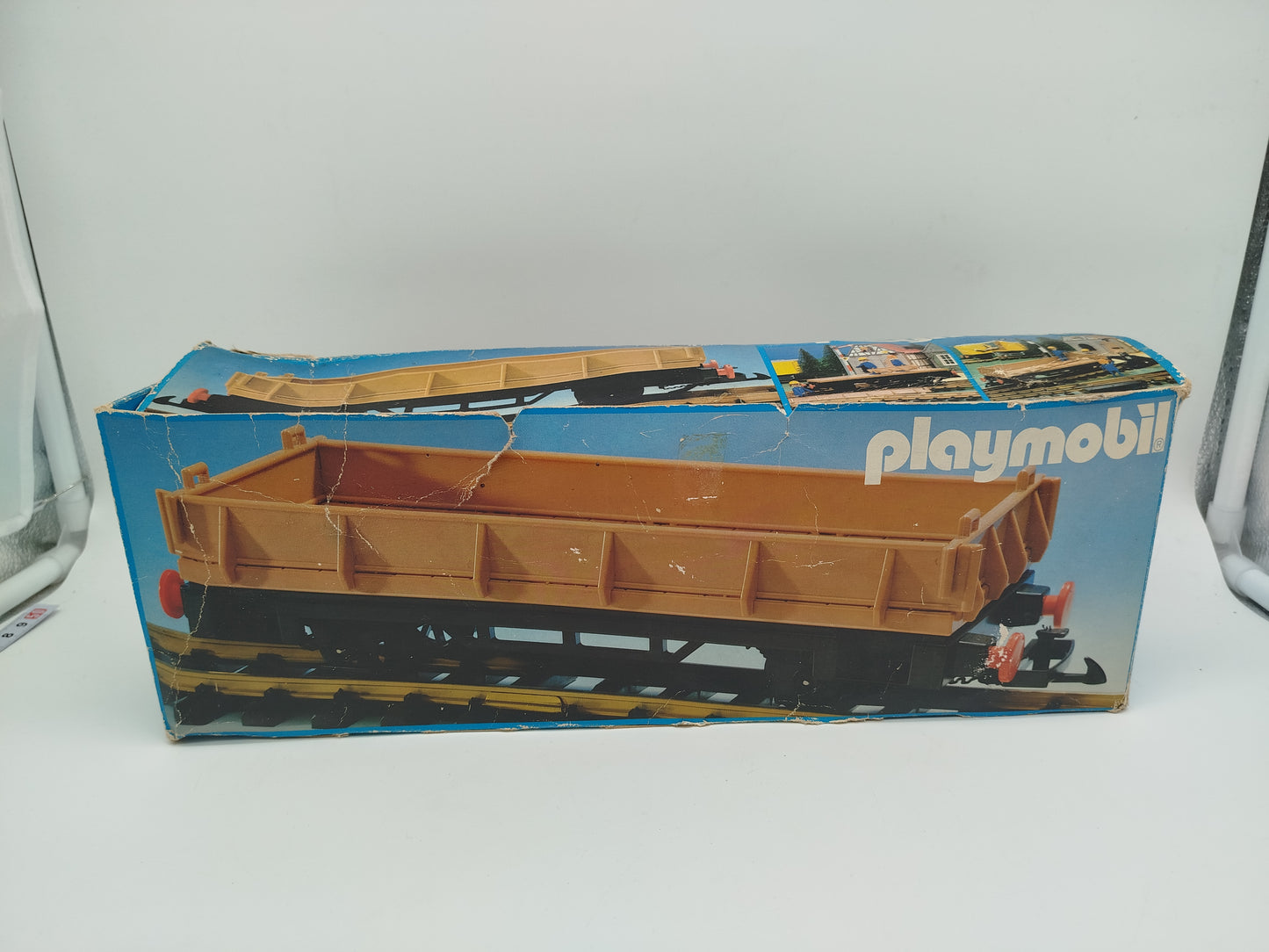 Vintage Playmobil Güterwaggon 4104 – Eisenbahn Zubehör, OVP