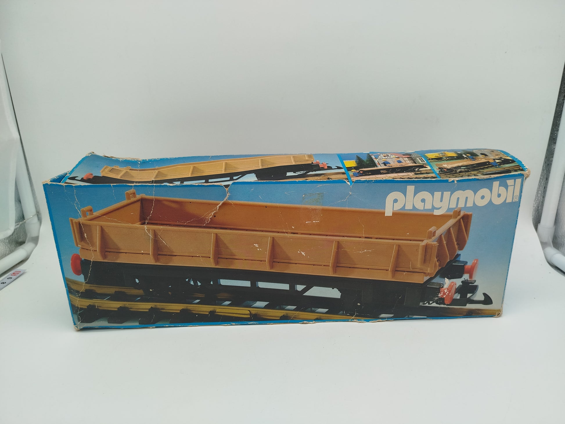 Vintage Playmobil Güterwaggon 4104 – Eisenbahn Zubehör, OVP