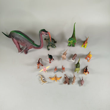 Figuren-Set von 19 Dinosauriern & Urzeittieren – prähistorisches Spielzeug