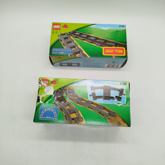 LEGO Duplo Bundle Zug 2734 2735 Schiene, gebraucht, ab 2 3 4 Jahre | ✅ geprüft 