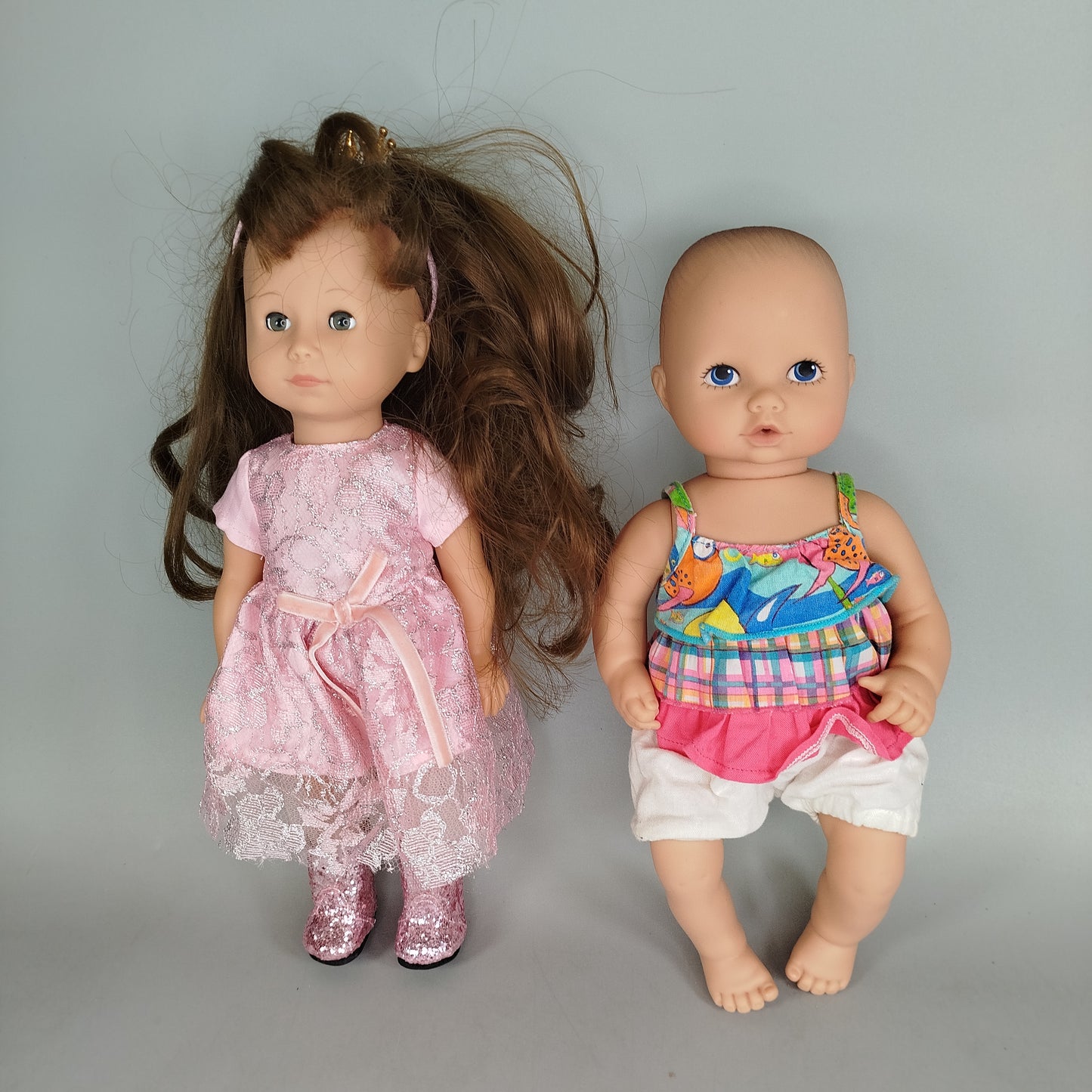 Götz Bundle 2x Puppen mit Kleidung, gebraucht, ab 3 4 5 Jahre | ✅ geprüft 