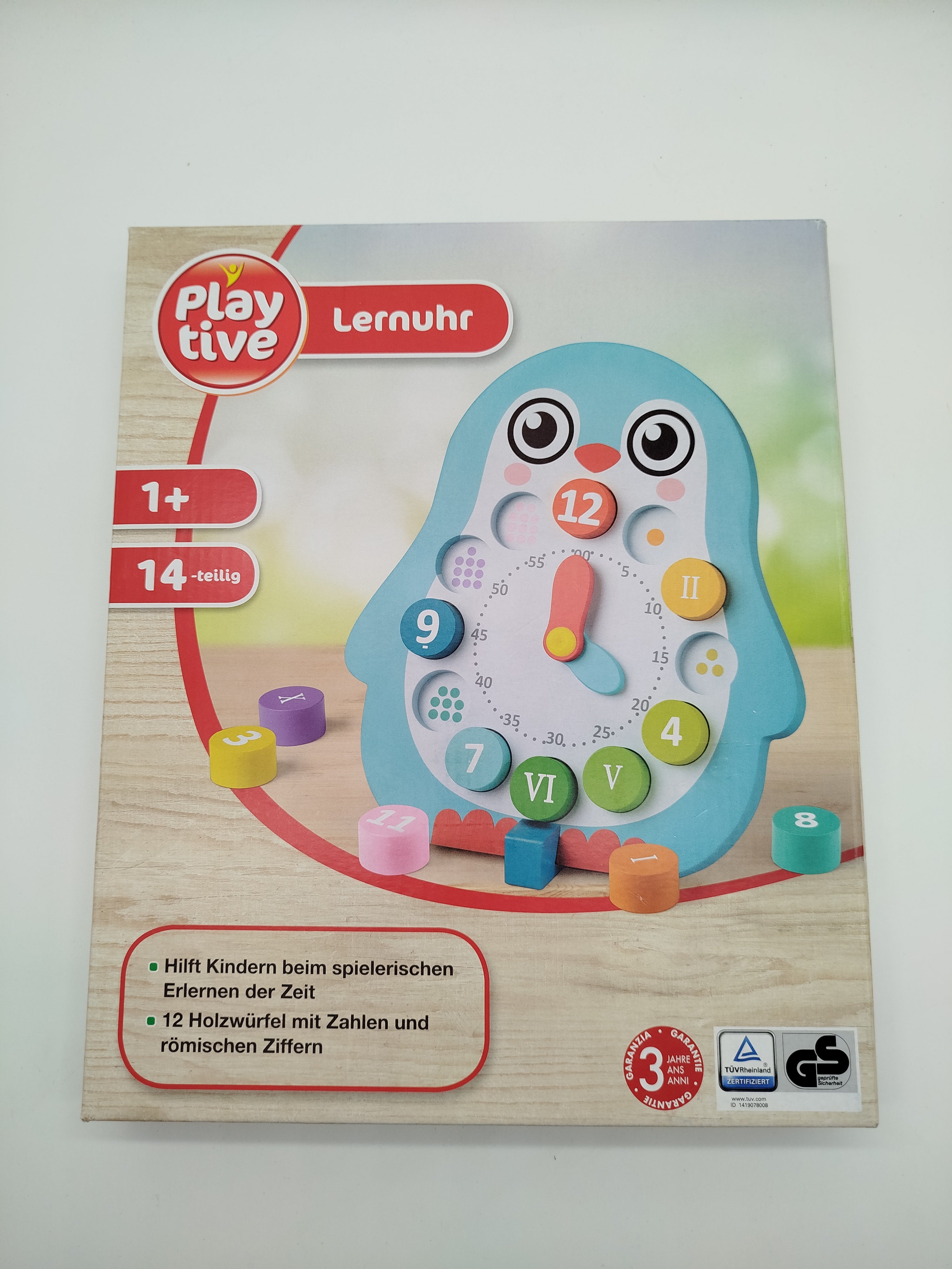 Playtive Lernuhr - Pinguin, OVP, neu