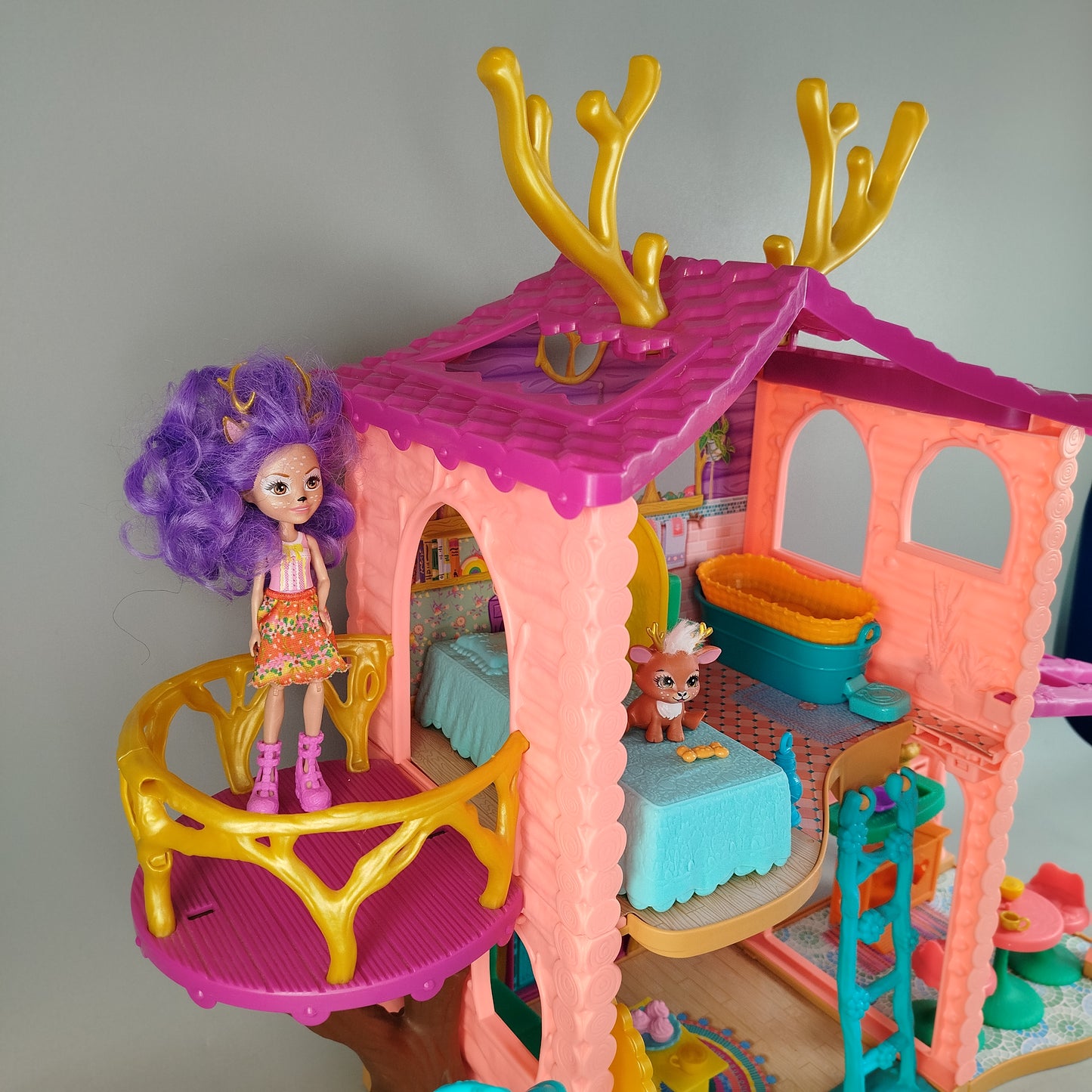 Mattel Cozy Deer House FRH50 Puppenhaus, gebraucht, ab 3 4 5 Jahre | ✅ geprüft 