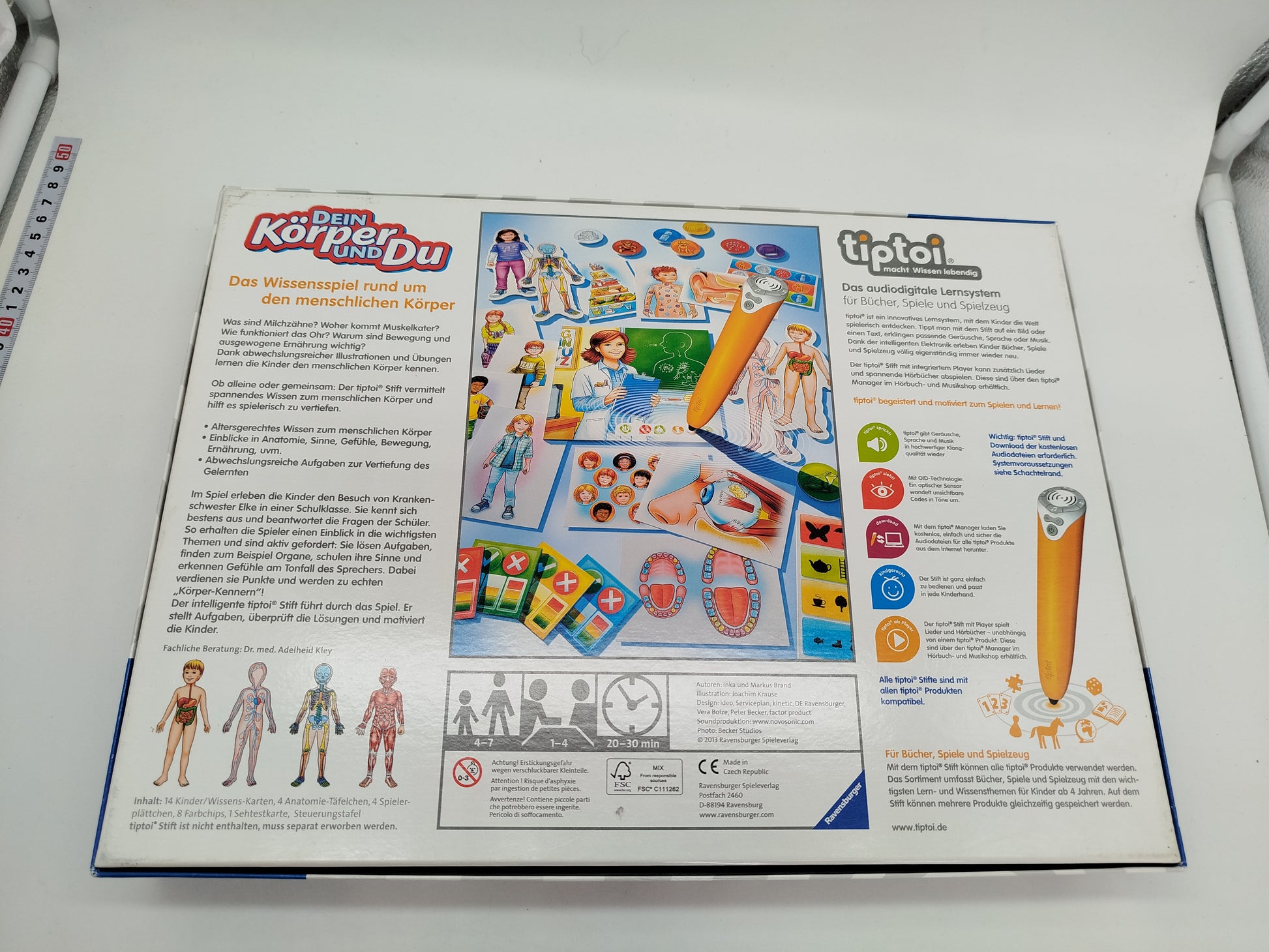 Ravensburger tiptoi Lernspiel – Dein Körper und Du, OVP