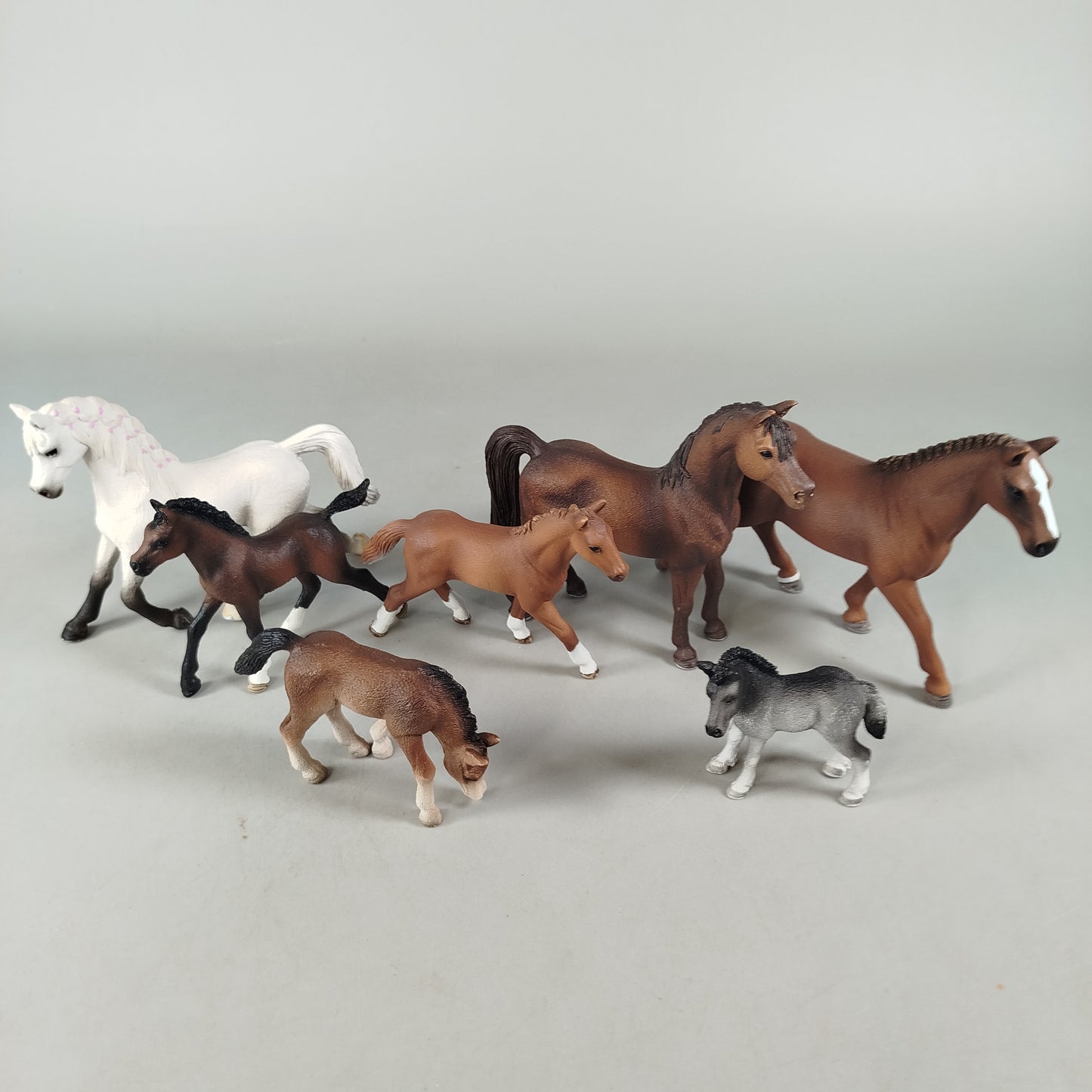 Schleich Bundle Pferdefiguren 13279 13290 13625 Set von 7 Figuren