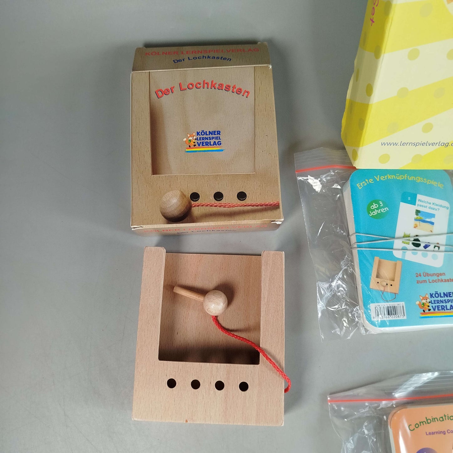 Kölner Lernspielverlag Bundle Lochkasten Set von 10 Karten Lernspiel