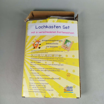 Kölner Lernspielverlag Bundle Lochkasten Set von 10 Karten Lernspiel