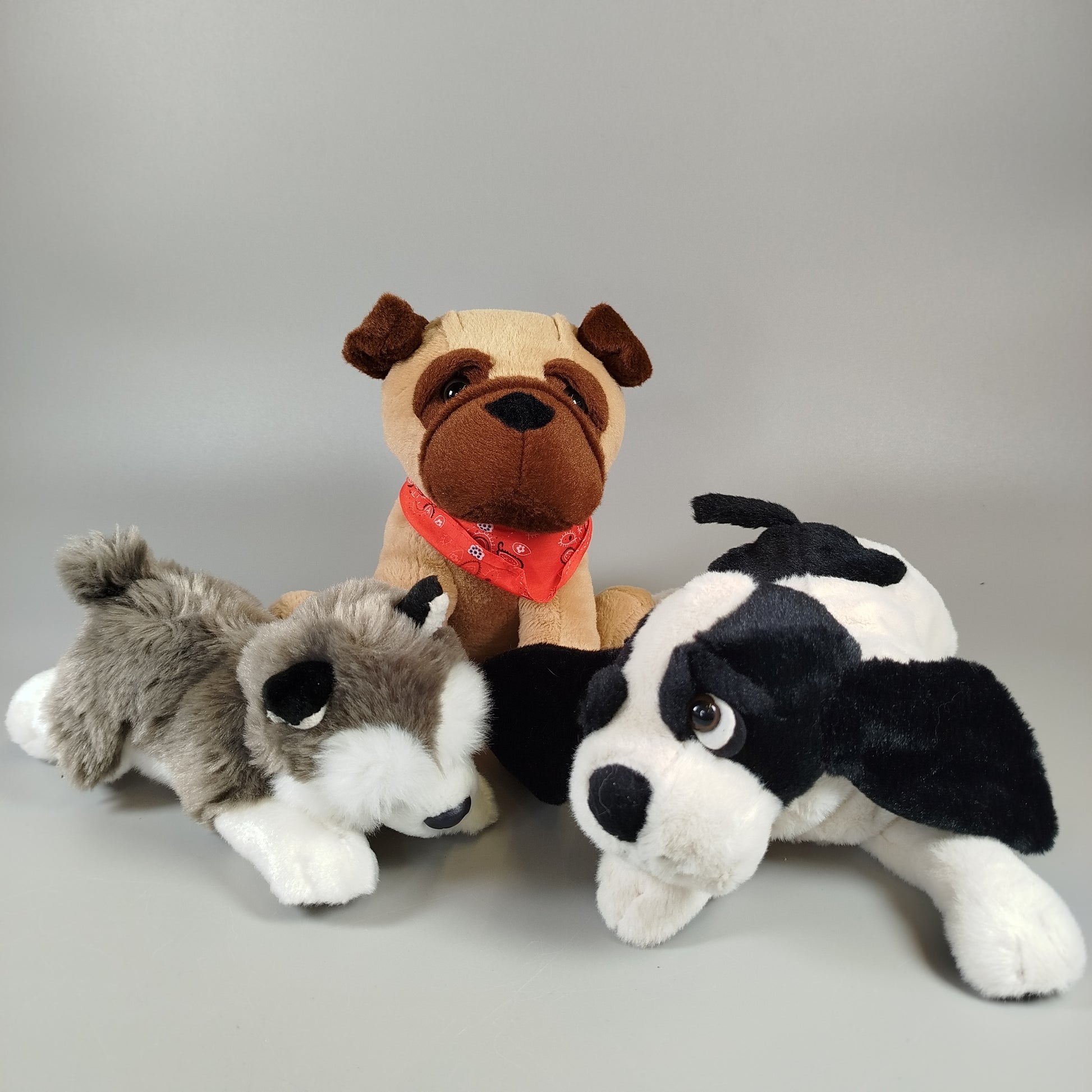  Stofftiere- Verschiedene Hunderassen - Set von 6