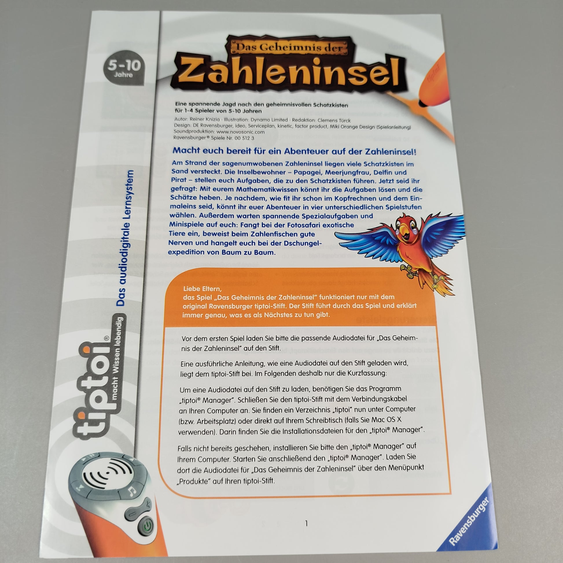 Ravensburger Lernspiel Zahleninsel – Brettspiel Kinder 5-10 Jahre