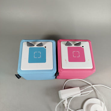 Toniebox Set von 2 Hörspielboxen Blau & Rosa mit Ladestation
