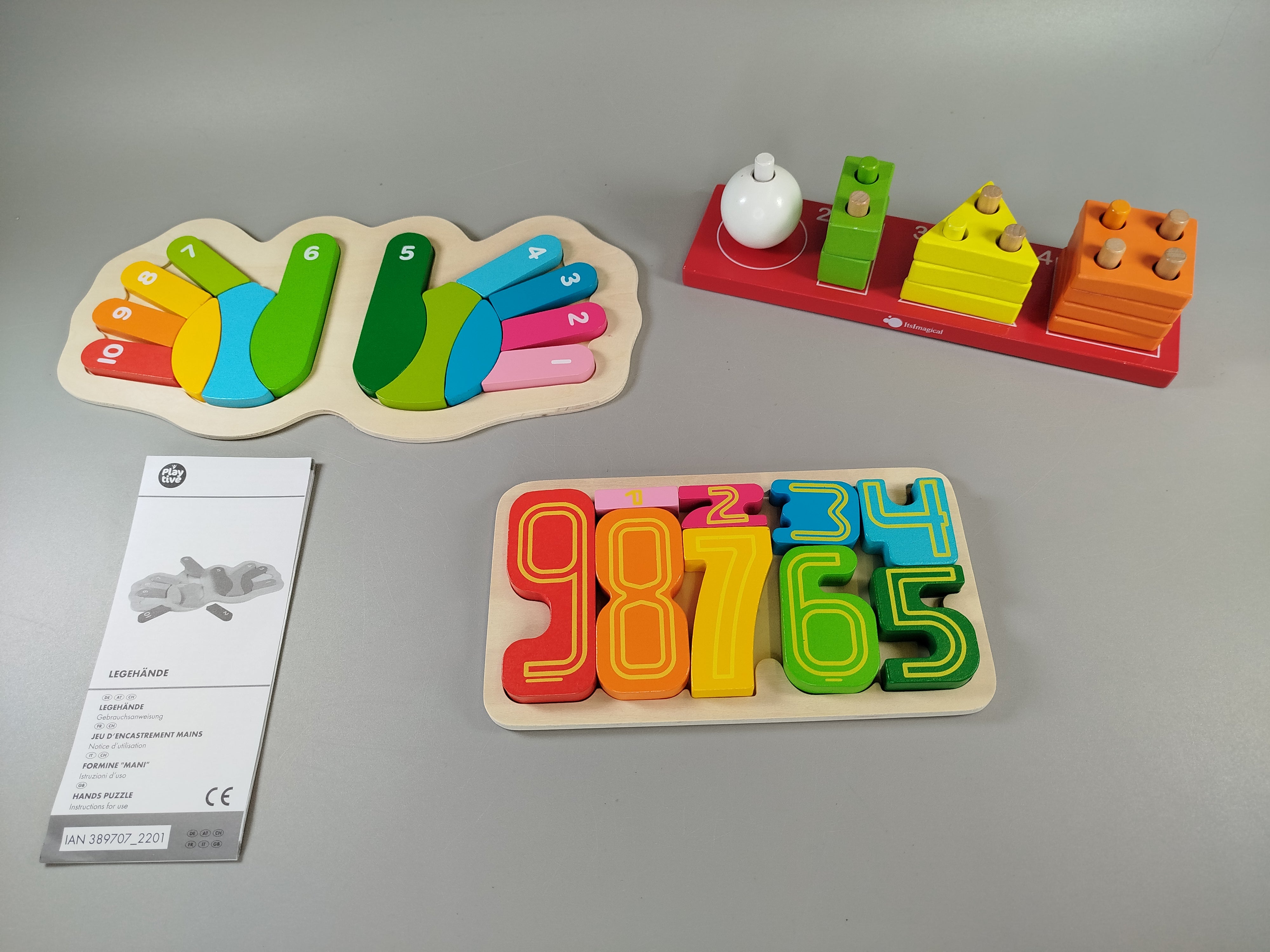 Holzspielzeug-Set - Lernspiele - Set of 3