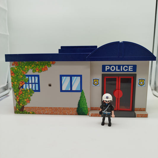 Playmobil Polizeistation mit Figur – Gebäude & Zubehör, gut
