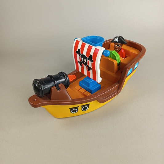 Playmobil 09118 1-2-3 Piraten-Schiff Boot Wasser-Spielzeug Kleinkind Spiel-Set