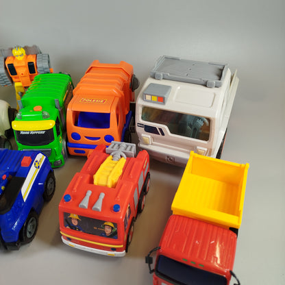 Fahrzeugset - Rettungsfahrzeuge - 11-teilig für Rollenspiele