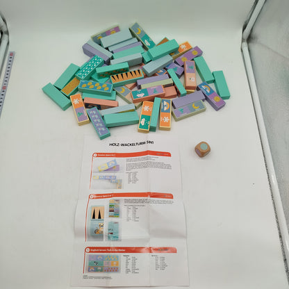 HOLZ-WACKELTURM 5IN1 Wackelturm Spiel