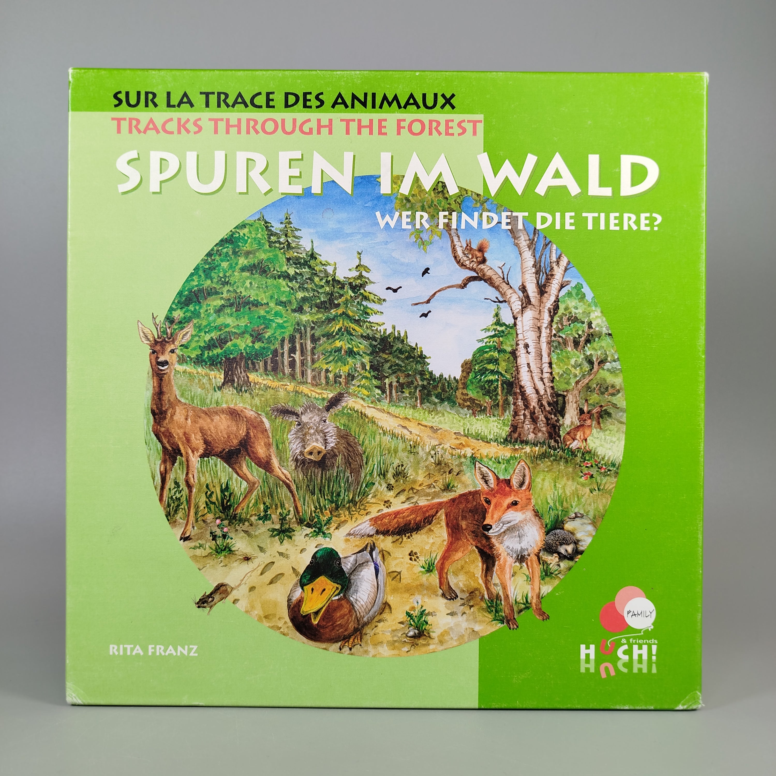HUCH! Brettspiel - Spuren im Wald, Tiere entdecken
