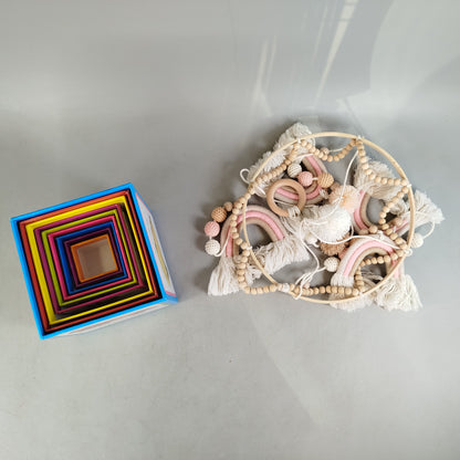 Bundle Holz-Mobile & Stapelspiel Set von 2