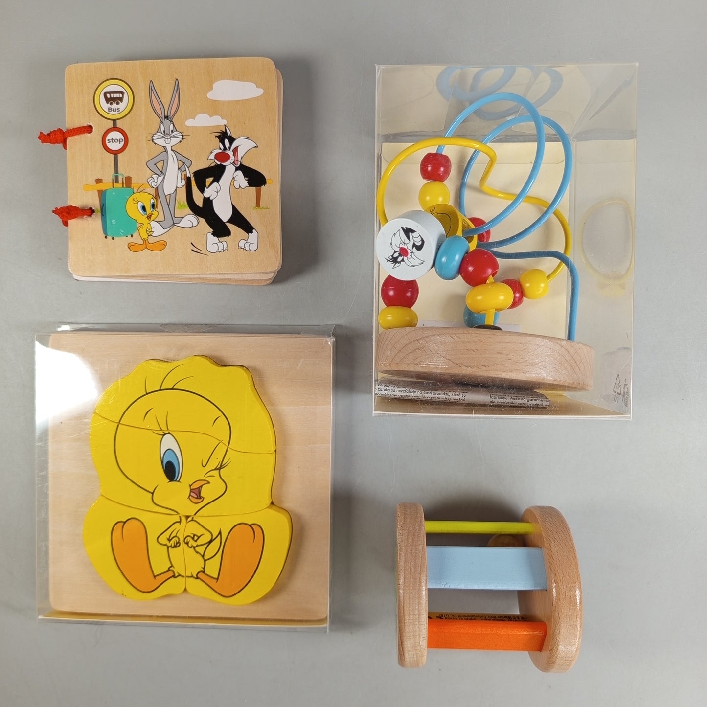 Looney Tunes Holzspielzeug Set, wie neu, ab 3 4 5 Jahre | ✅ geprüft 