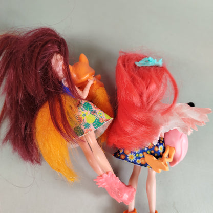 Enchantimals Modespielpuppen Set von 2 mit Tierfreunden Fuchs & Flamingo
