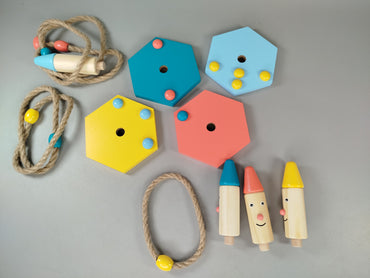 Playland hölzernes Ringwurfspiel Set