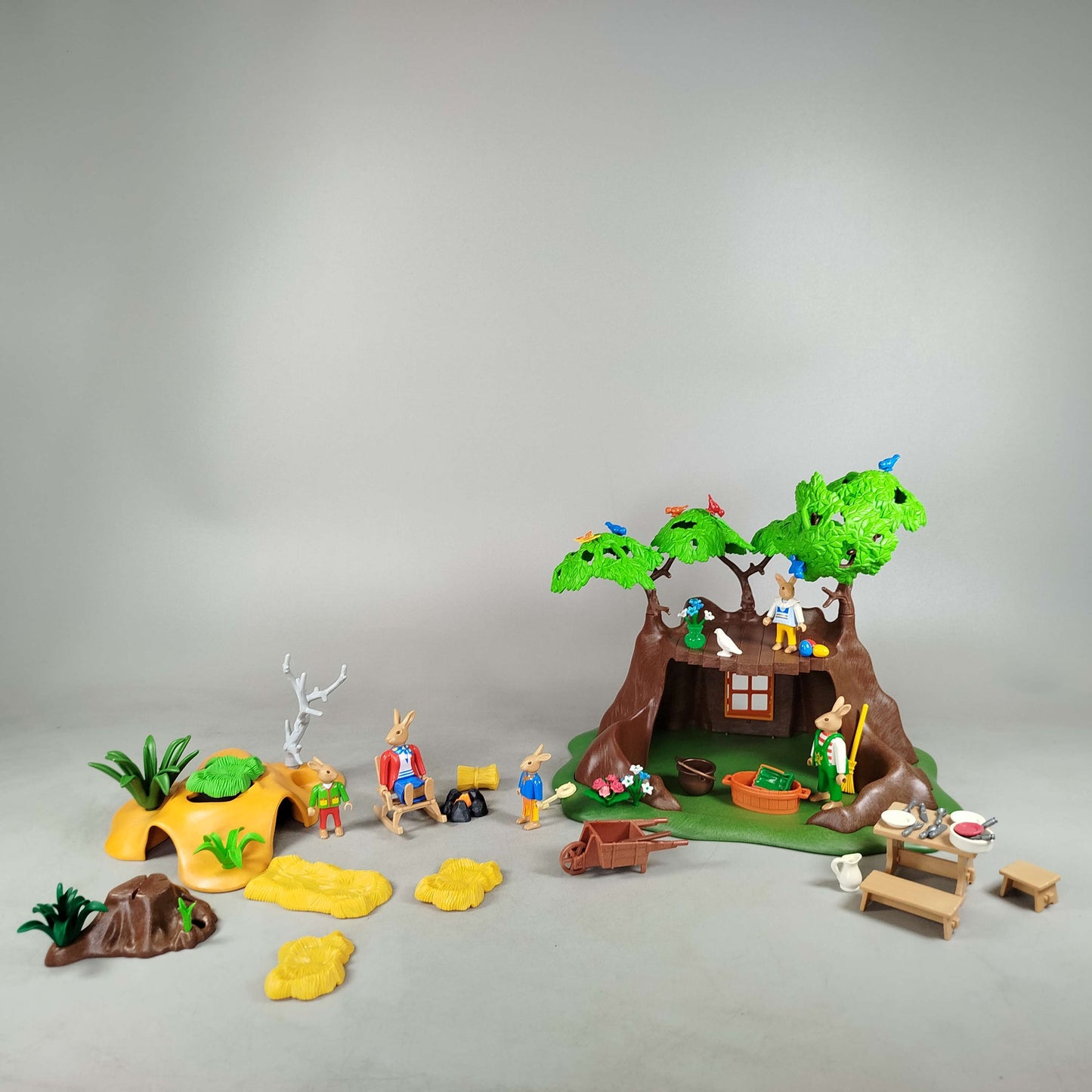 Playmobil Bundle Waldtiere Baumhaus & Hasenfiguren
