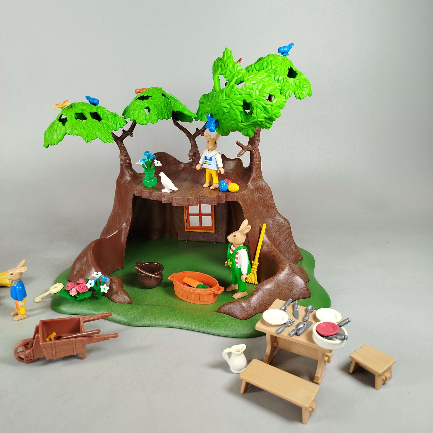 Playmobil Bundle Waldtiere Baumhaus & Hasenfiguren