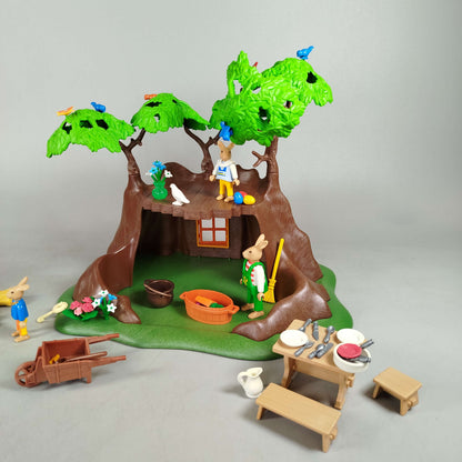 Playmobil Bundle Waldtiere Baumhaus & Hasenfiguren