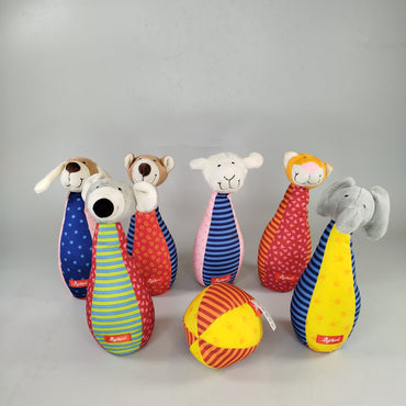Sigikid Weiches Kegelspiel für Babys mit Tiermotiven