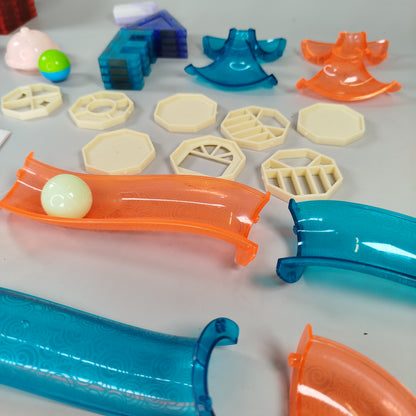 BINZKBB  Magnetische Kugelbahn – 110-teiliges STEM-Set