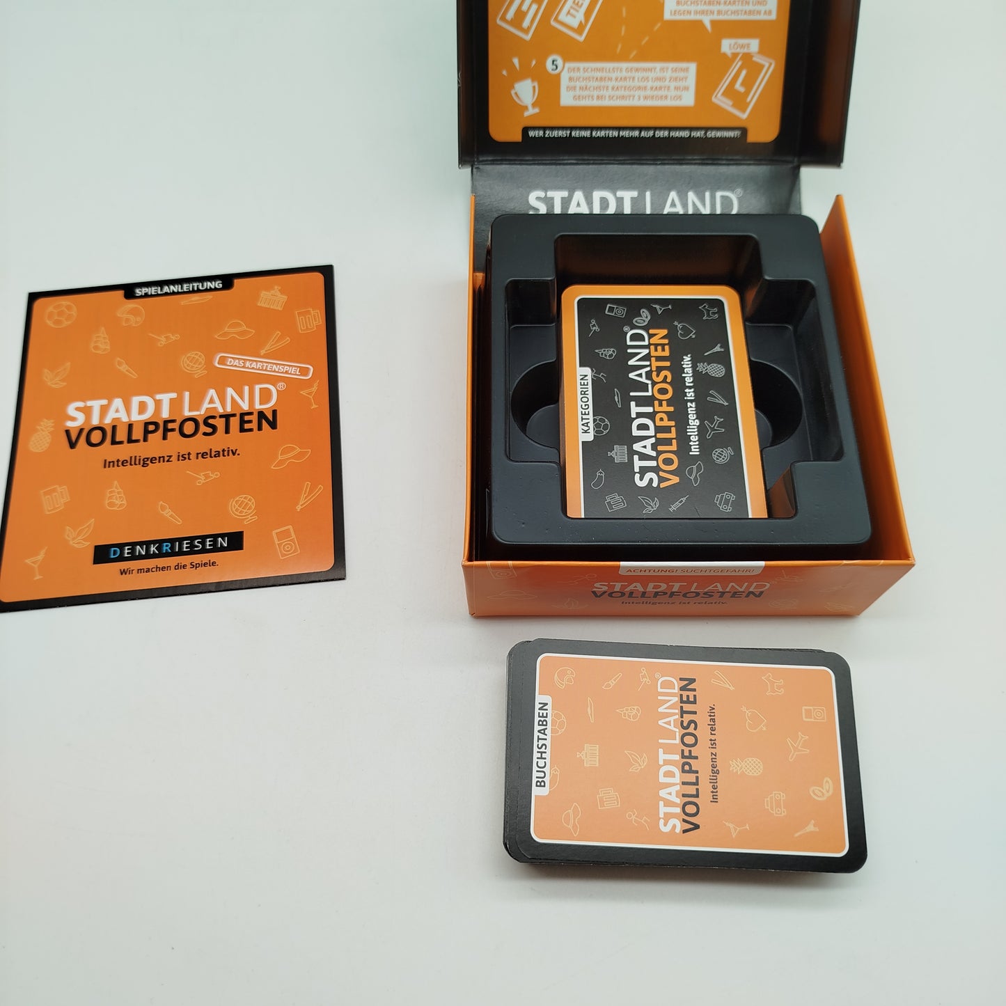 DENKRIESEN Kartenspiel Stadt Land Vollpfosten Classic Edition, OVP