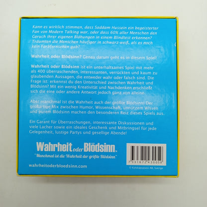 Kartenspiel Wahrheit oder Blödsinn – Partyspiel für Erwachsene