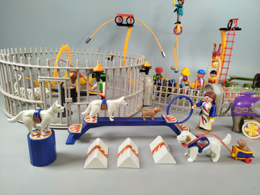 Playmobil vintage Zirkus-Set 4233, 4236 – Figuren & Tiere, wie neu