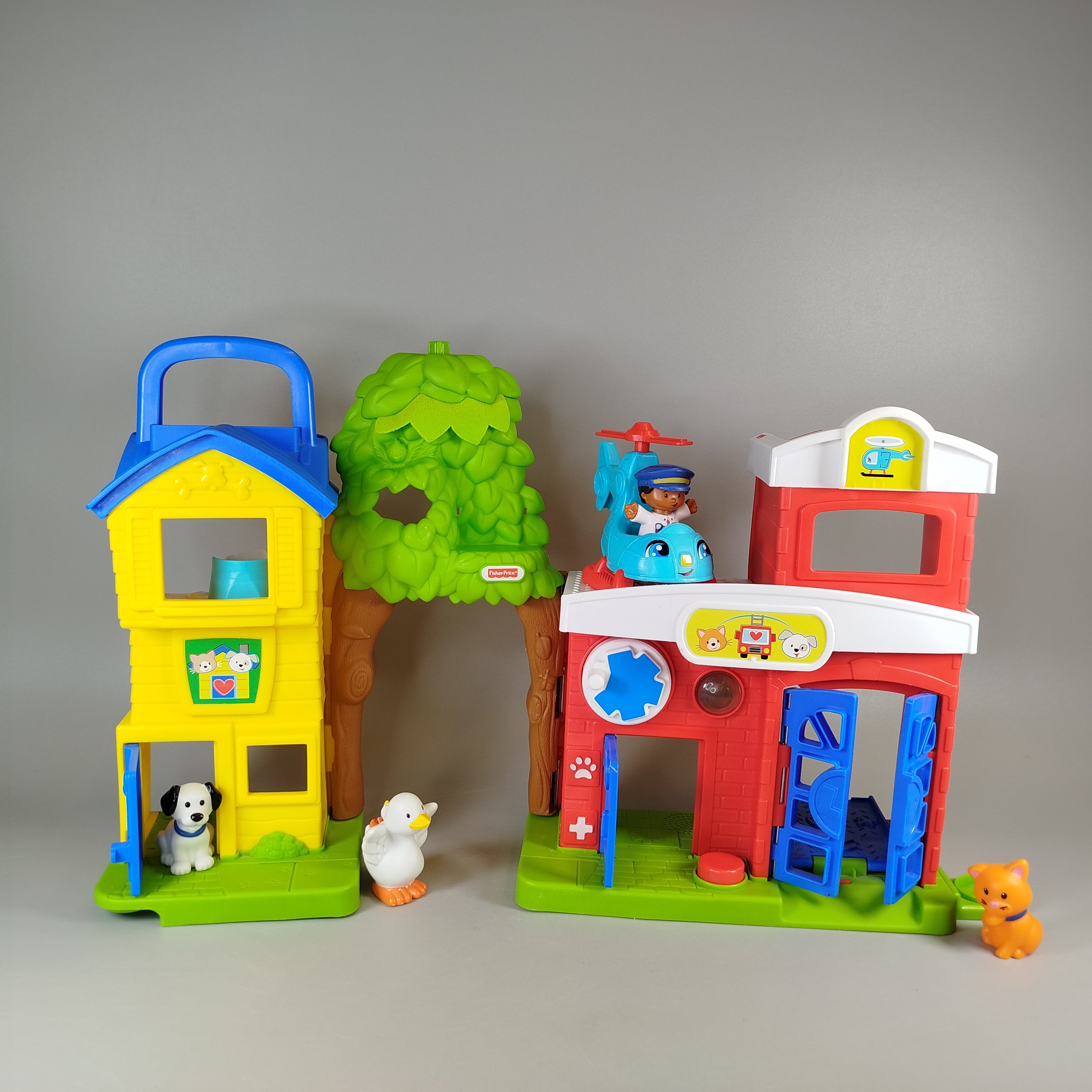 Fisher-Price Tierarzt-Spielset – mit Tierfiguren & Hubschrauber