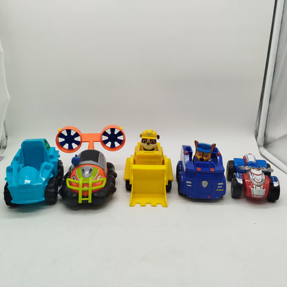Paw Patrol Bundle Paw Patrol Set von 5 Polizeiauto & Bulldozer Fahrzeuge