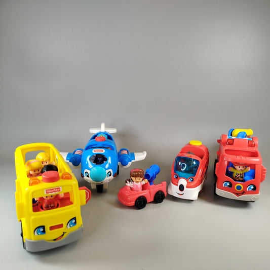 Fisher-Price Little People Fahrzeugset – Set von Spielfahrzeugen