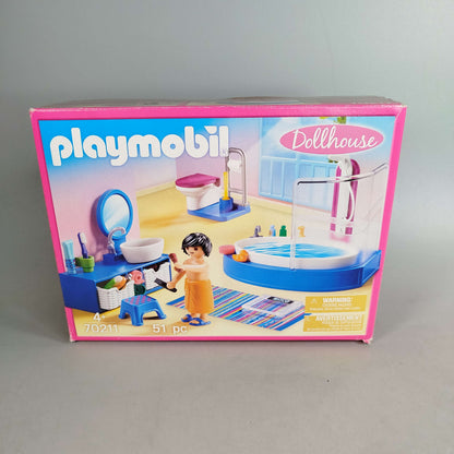 Playmobil Dollhouse 70211 Badezimmer Set