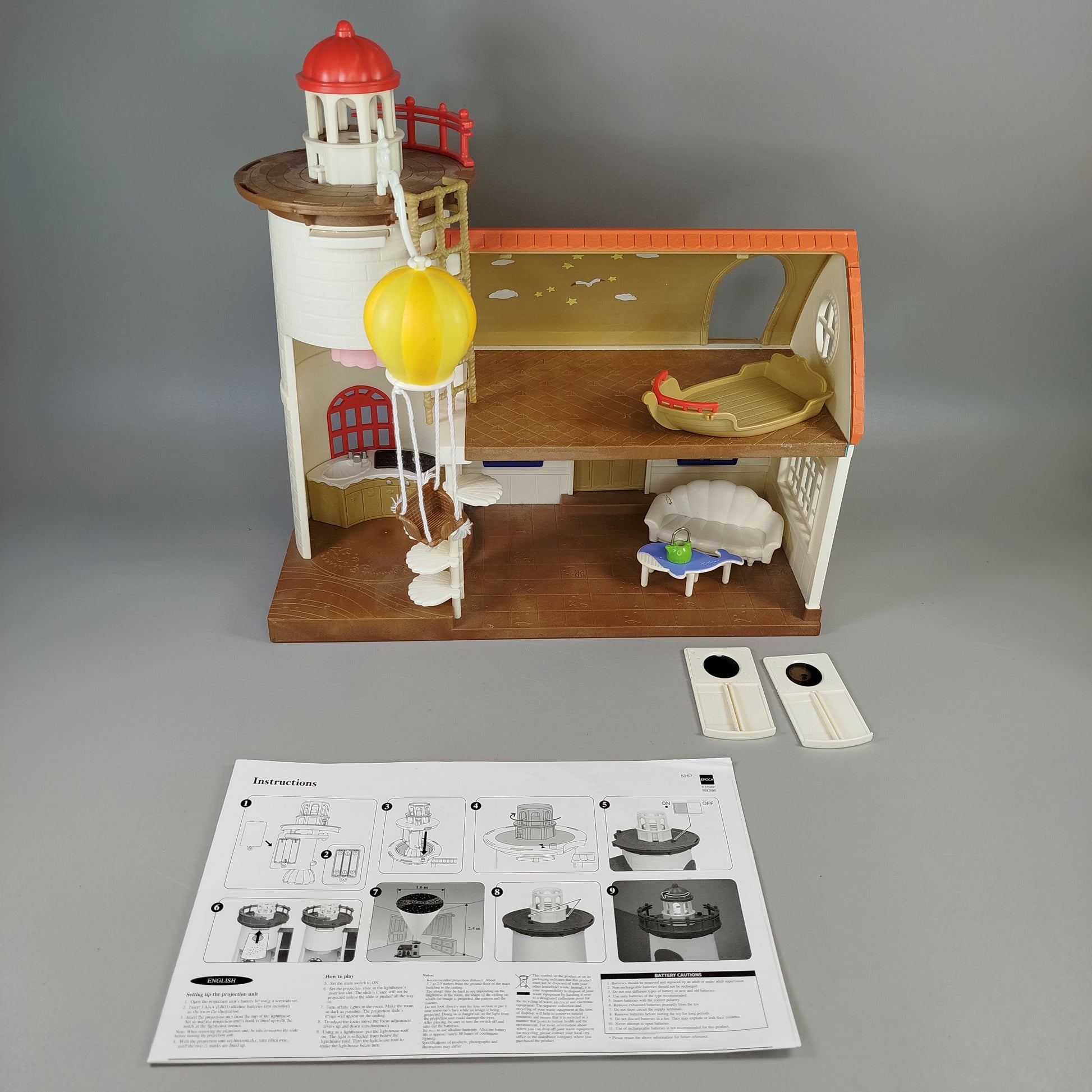 Sylvanian Families Set - Inselhaus 5229, Leuchtturm 5267, Kreuzer 5206