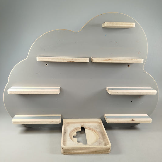 Wolken Holzregal für Toniebox & Tonies