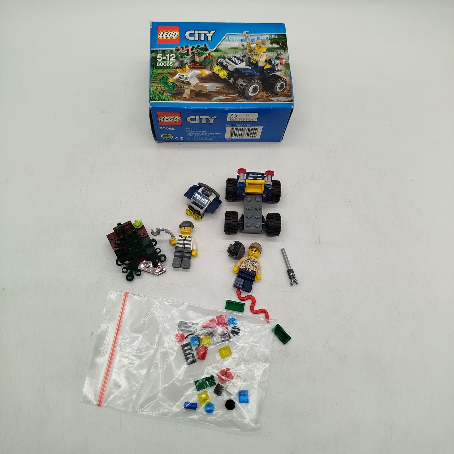 LEGO Bundle City Polizei 60043 60065 Set von 2 Autos & Figuren ab 6 Jahre 