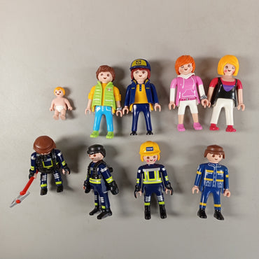 Playmobil Bundle Feuerwehr&Post Set von 12 Figuren ab 3 4 5 Jahre | ✅ geprüft 