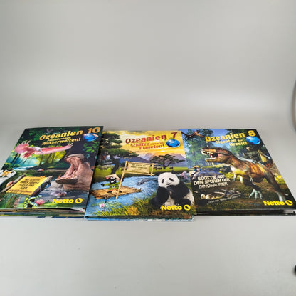 Netto Karten album Set - Ozeanien, 3 Alben, Zustand gut