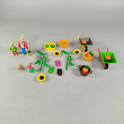 Bundle Playmobil Set von 1 Figuren Hasenfamilie, gebraucht, ab 3 Jahre 