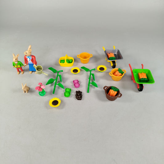 Bundle Playmobil Set von 1 Figuren Hasenfamilie, gebraucht, ab 3 Jahre 