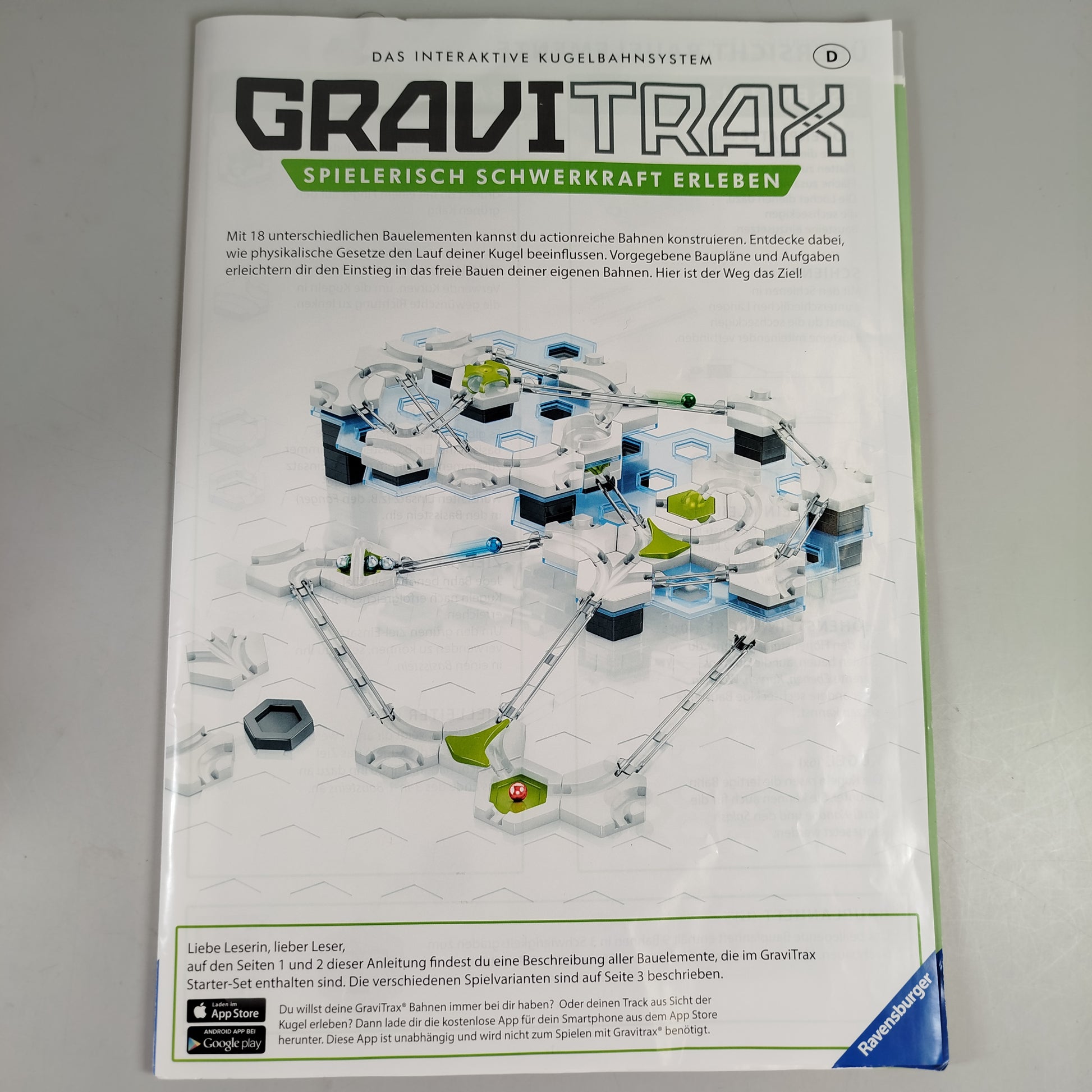 Ravensburger Gravitrax Interaktive Kugelbahn Starter-Set 100+ Teile