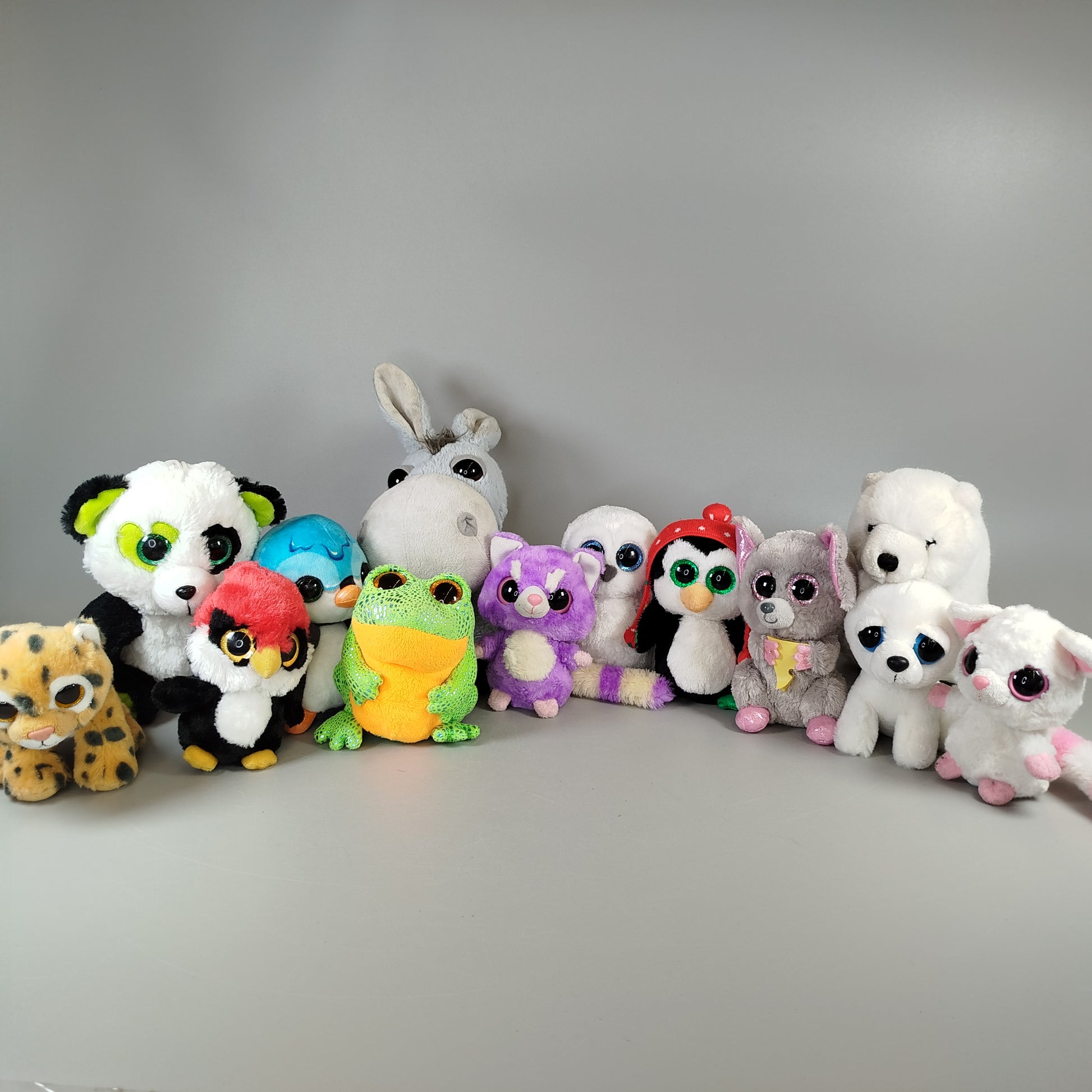 Plüschtiere Tier-Set - Bunte Sammlung - 13 Stück, vielseitig